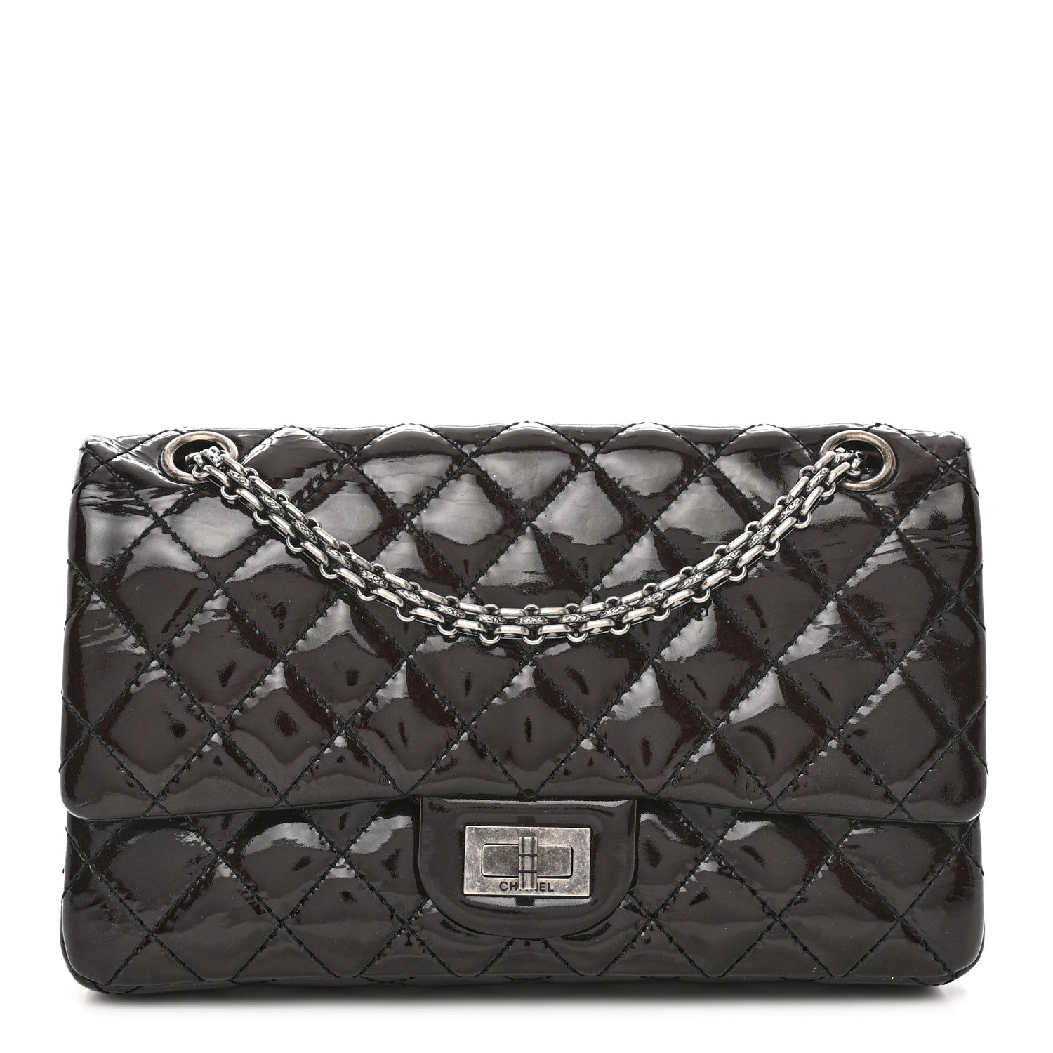 Chanel Reissue 2.55 Patent Leather Flap Bag twins