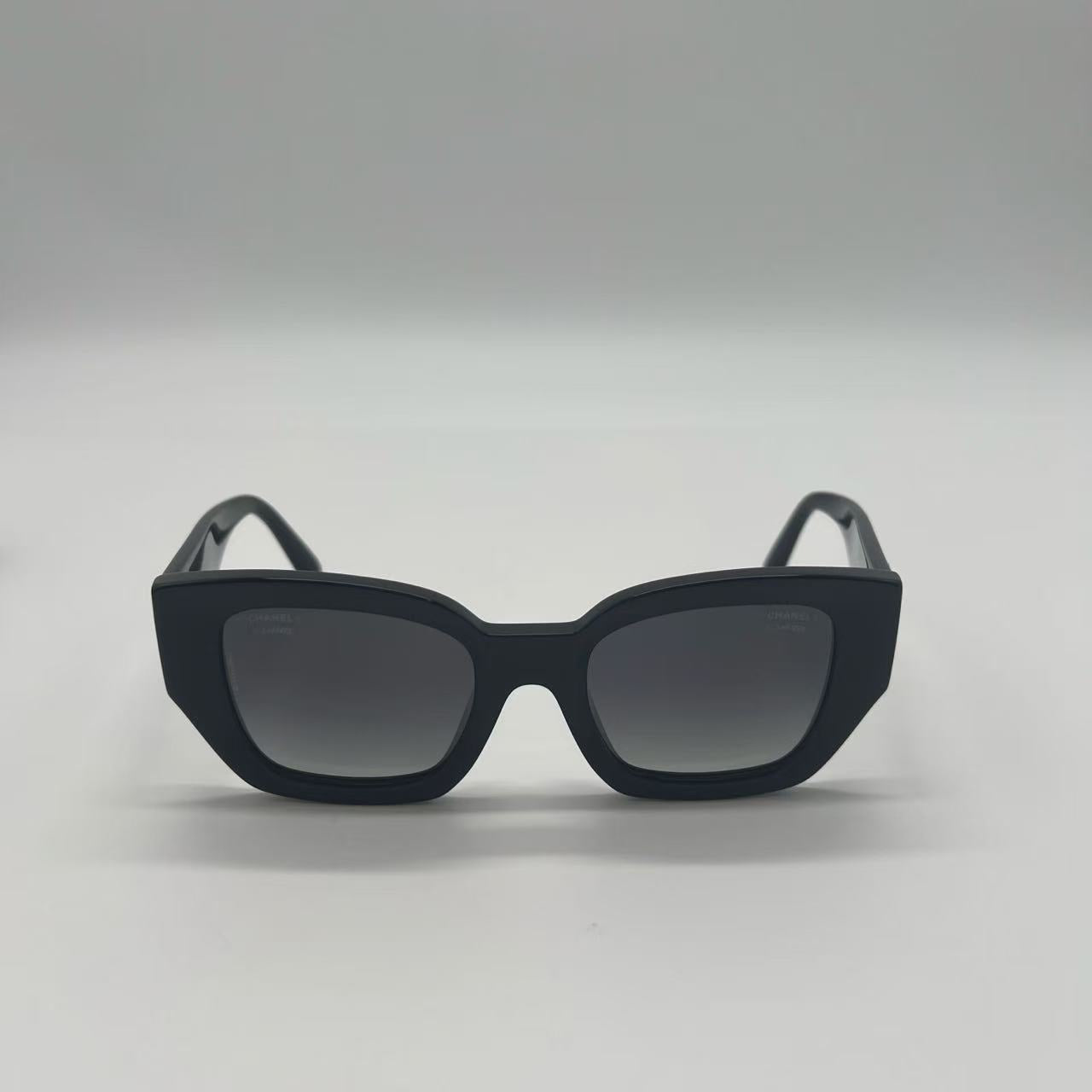 Black Acetate Frame CC Sunglasses-twins