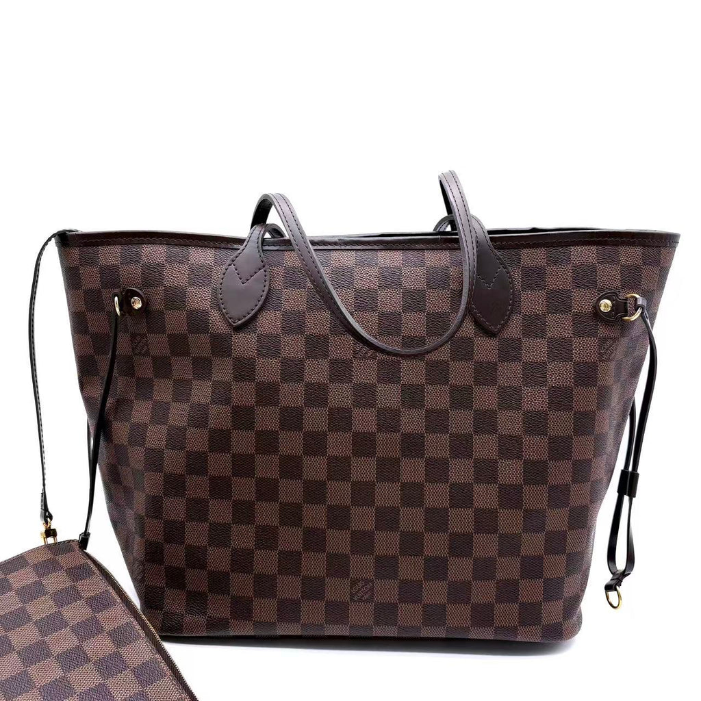 Damier Ebene Neo Neverfull MM with Pouch