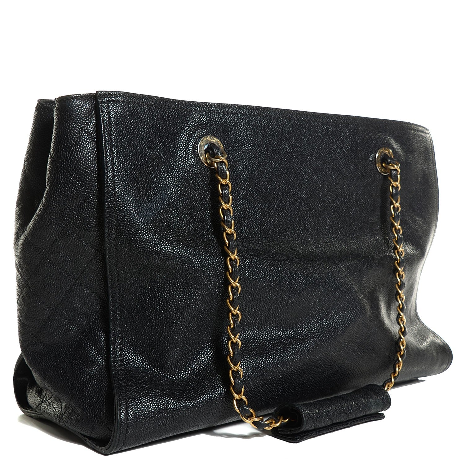 Caviar Large Edy Reissue Tote Black - twins