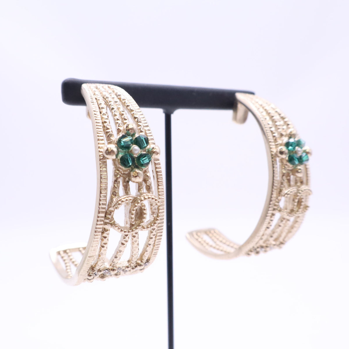 Chanel Coco Moon Earrings Limited Edition Twins LDJ6734