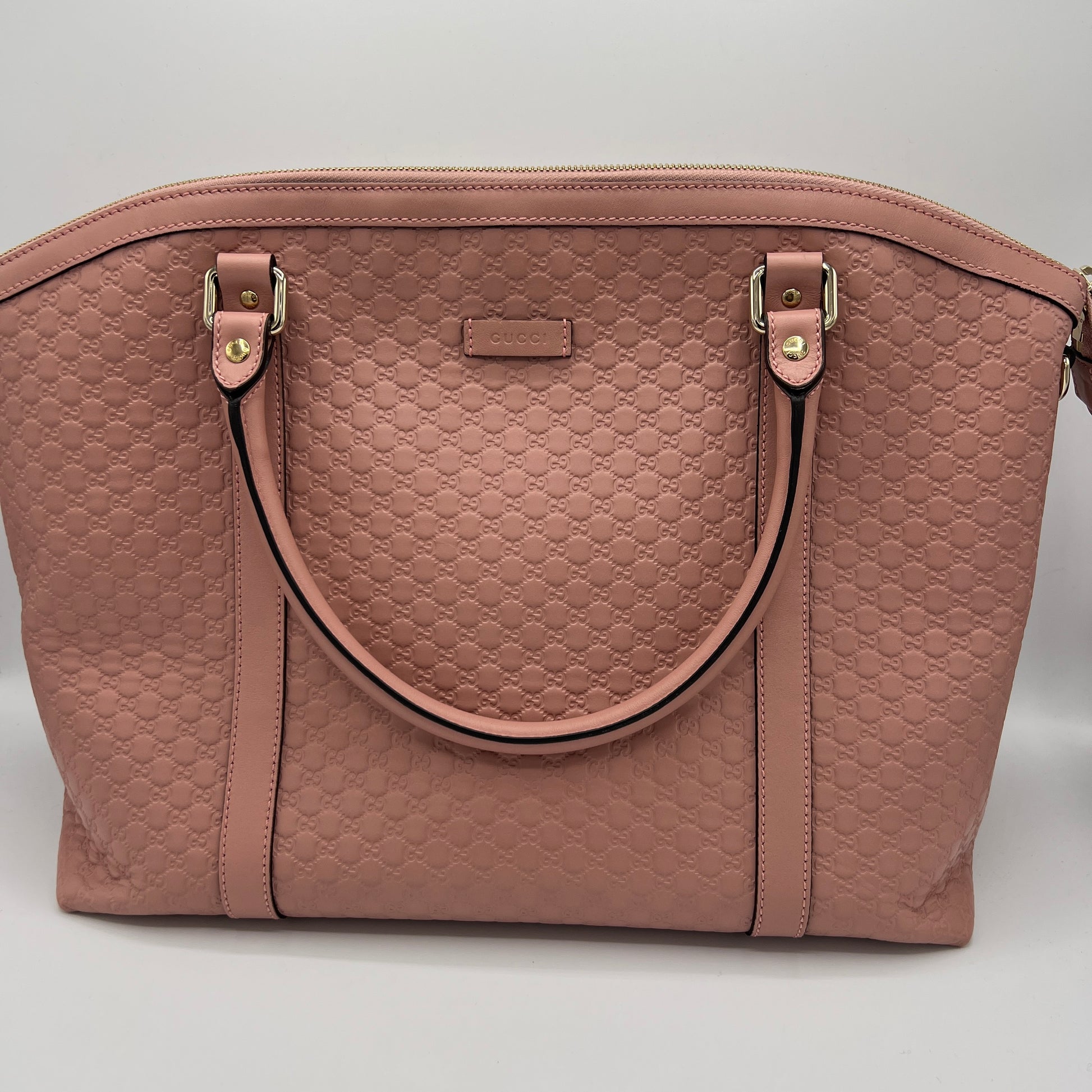 Britt Convertible Dome Satchel Microguccissima Medium Pink