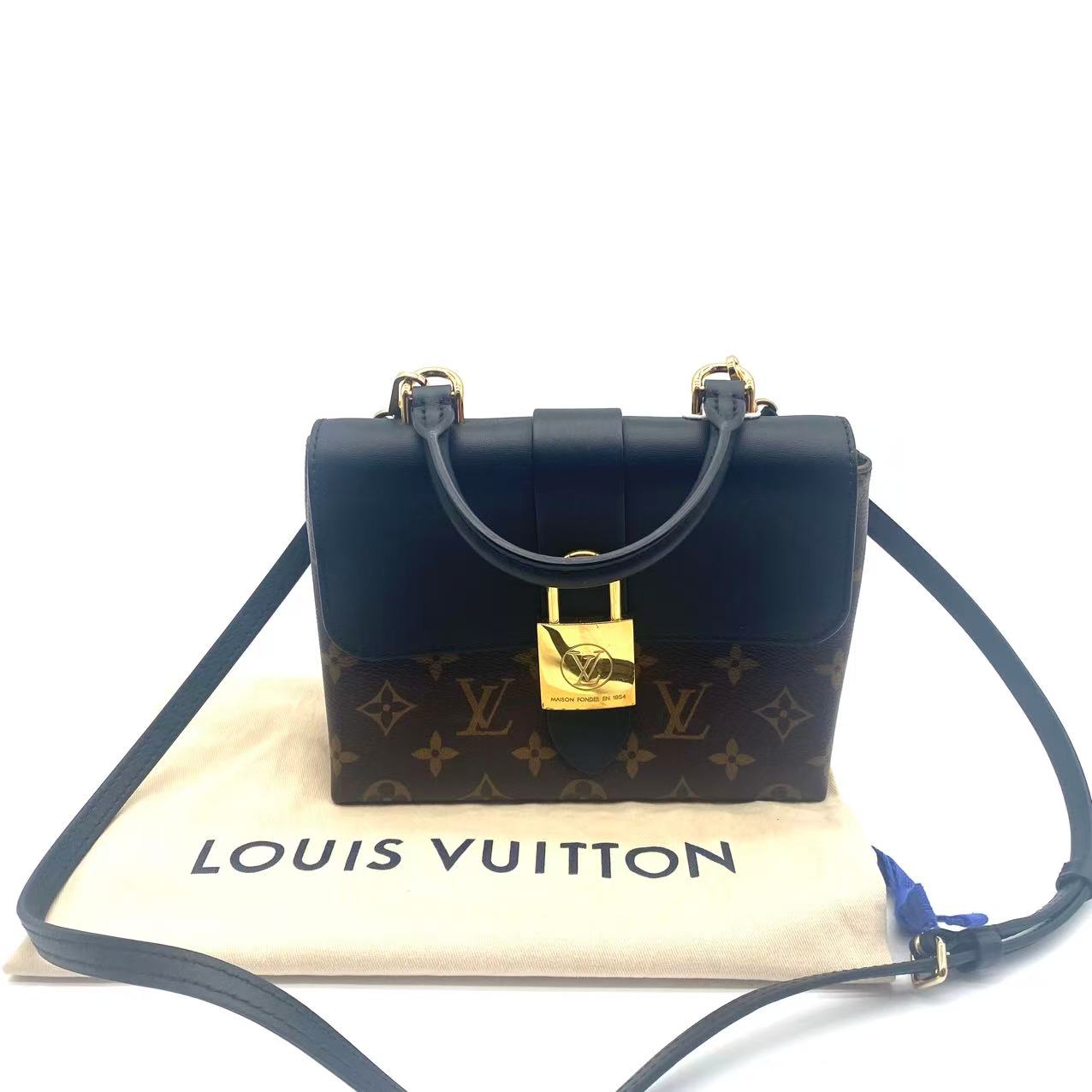 Black Monogram Canvas Locky BB Bag
