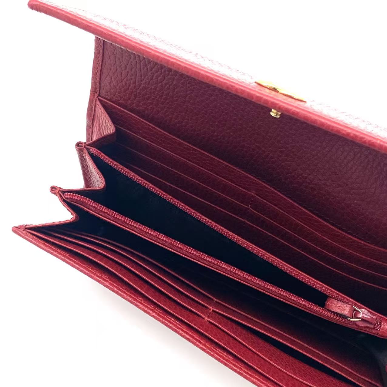 Long Wallet GG MARMONT Leather Red