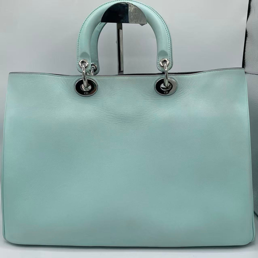 Diorissimo large color block leather shoulder bag