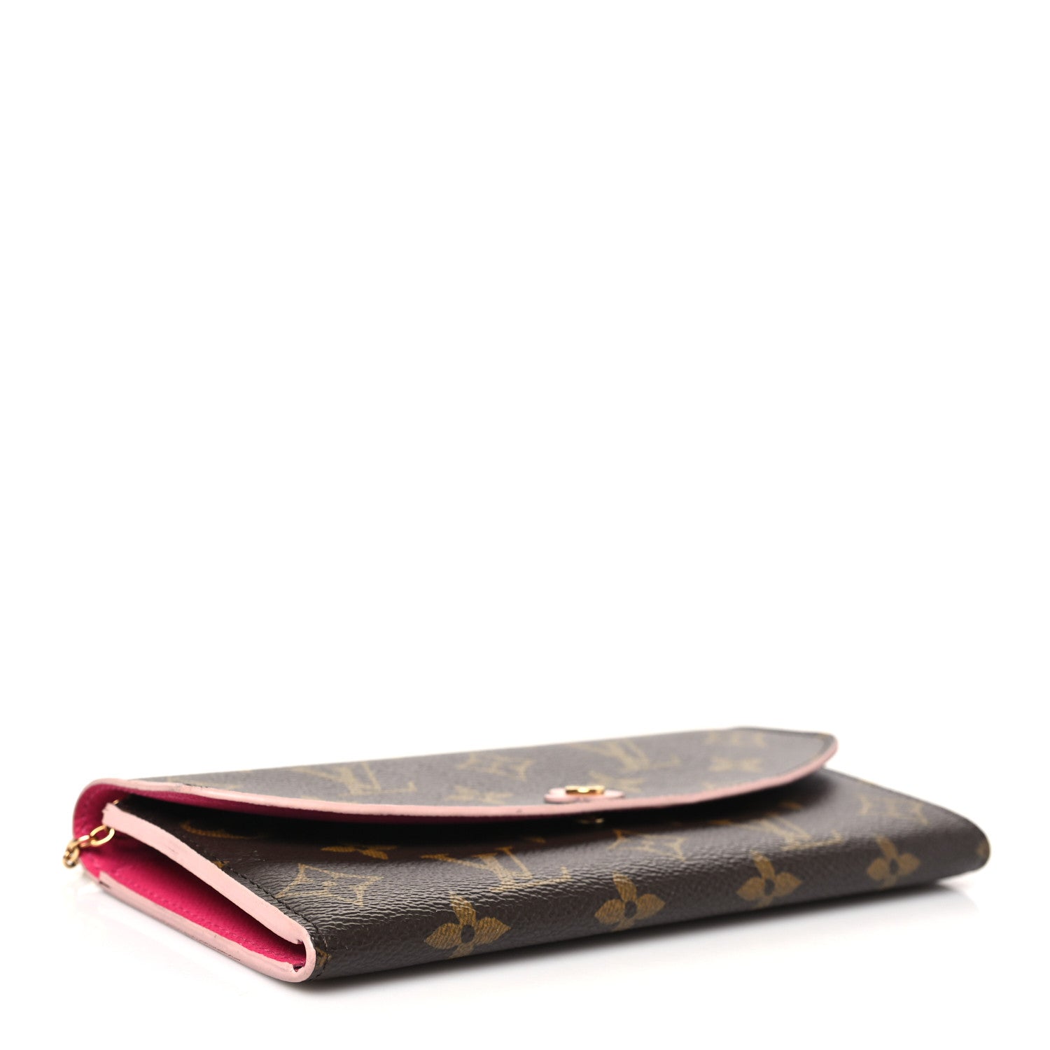 Monogram Bloom Flower Emilie Wallet Fuchsia twins