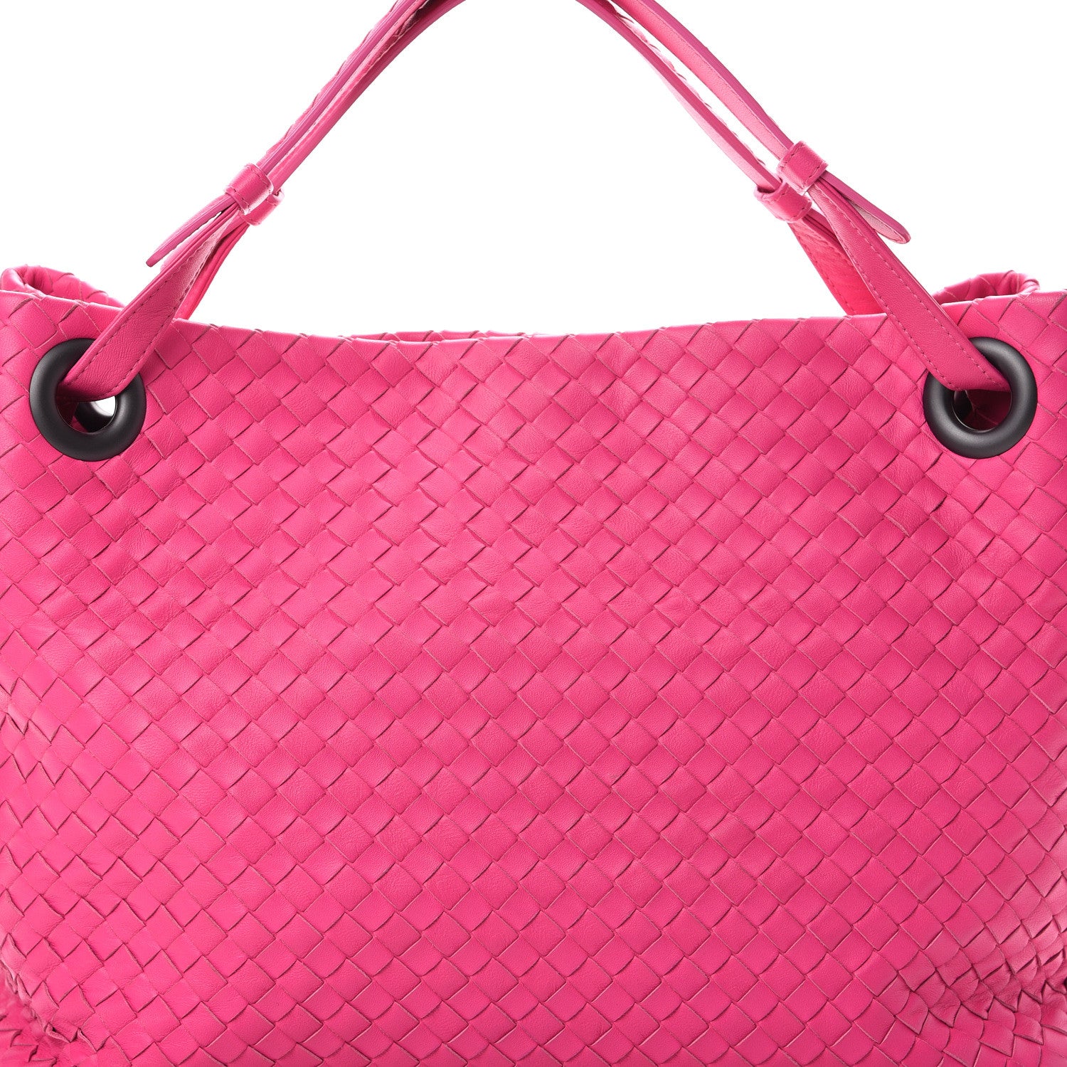 Nappa Intrecciato Medium Garda Bag Rosa Shock twins