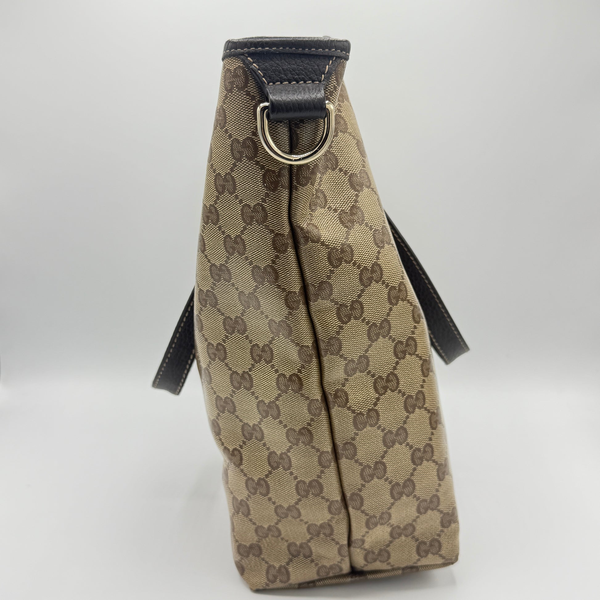 Crystal Monogram Joy Tote Dark Brown
