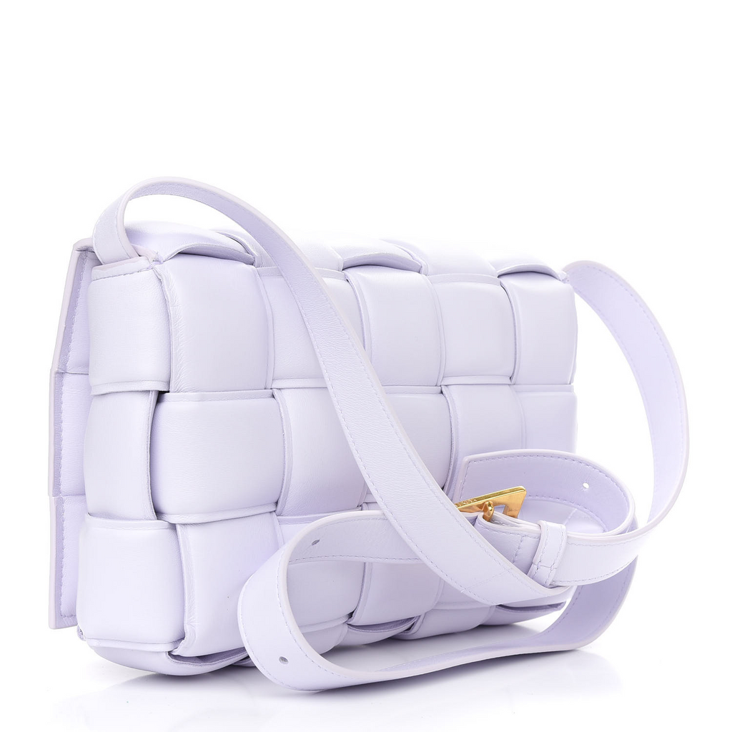 Nappa Maxi Intreccio Padded Cassette Crossbody Bag