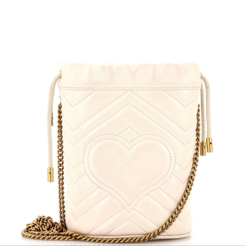 GG Marmont Bucket Bag Matelasse Leather Mini Twins