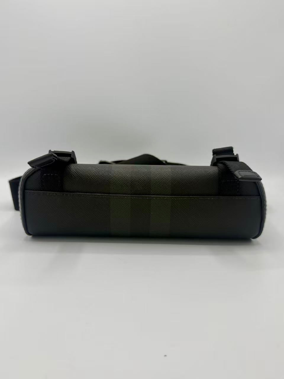 Charcoal Check Small Wright Messenger Bag