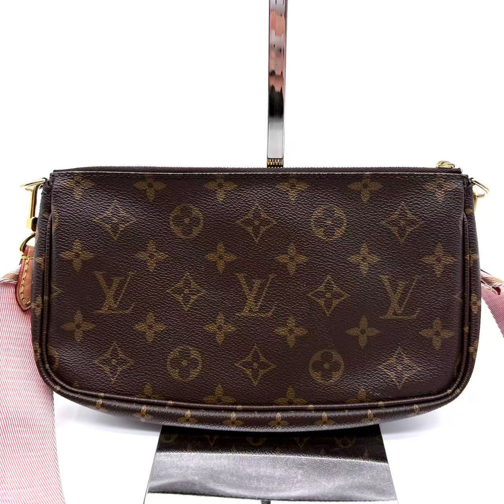 Rose Clair Monogram Canvas Multi-Pochette Accessories Bag