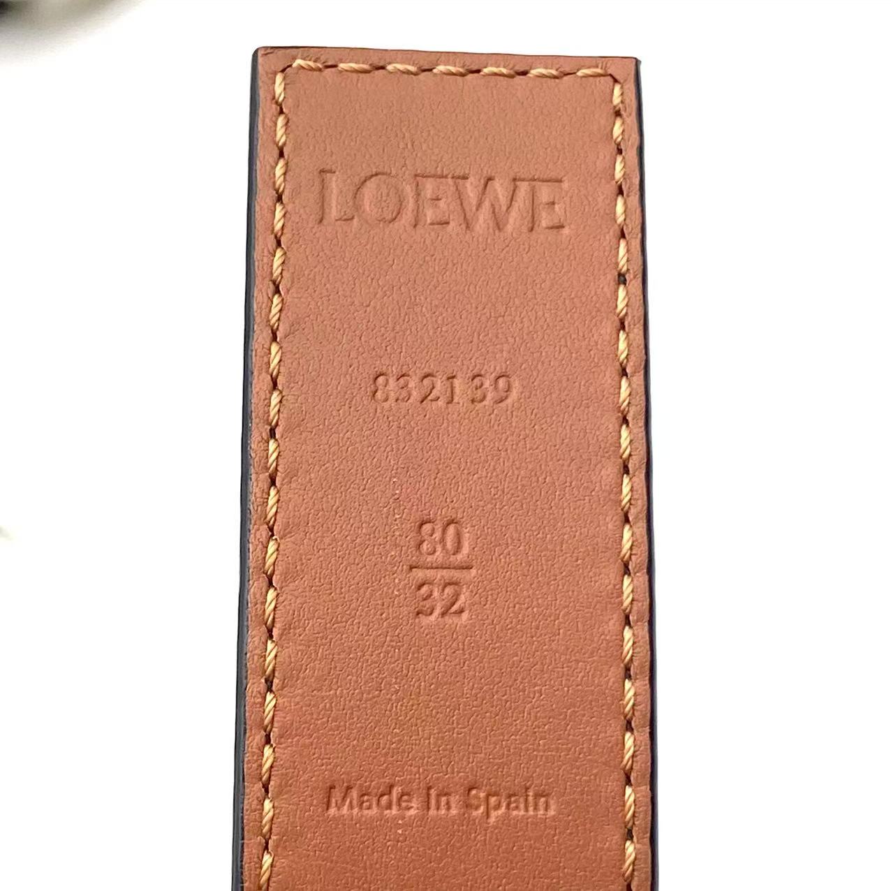 Anagram reversible leather belt