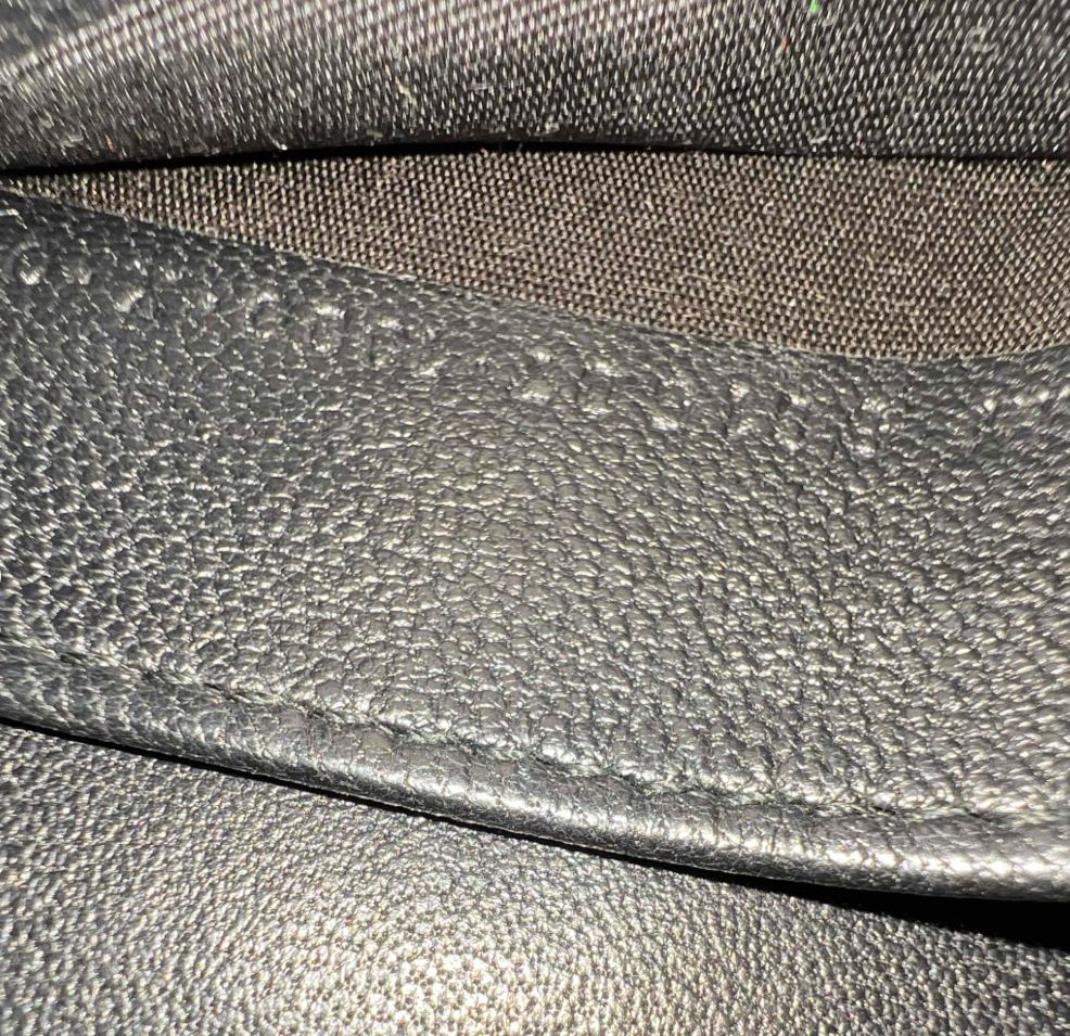 Balenciaga Shiny Goatskin Diagonal Logo Embossed BB Wallet on Chain B24460