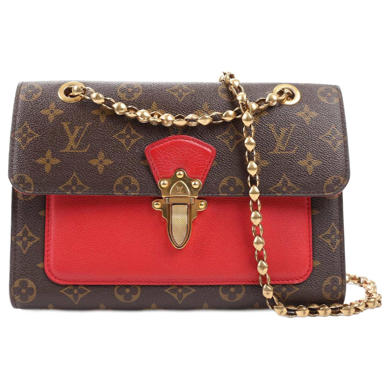 Victoire Handbag Monogram Canvas and Leather Twins