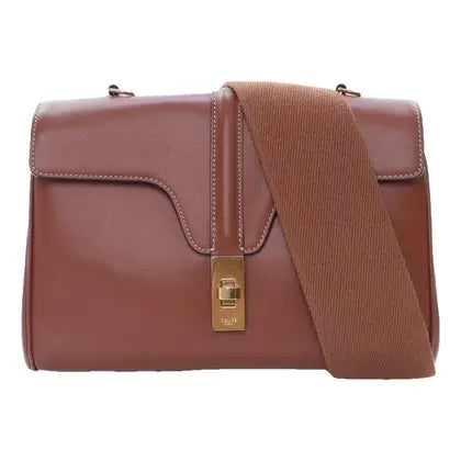 Smooth Calfskin Teen Soft 16 Shoulder Bag Tan twins