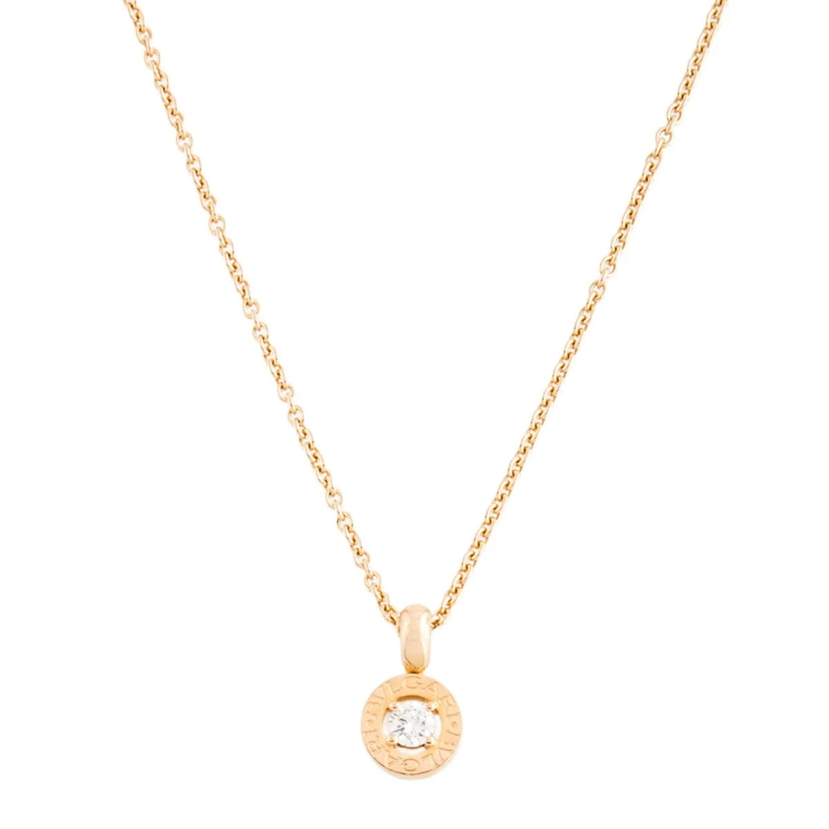 Bvlgari 18K Diamond Bvlgari Bvlgari Pendant Necklace Twins LDZ1267