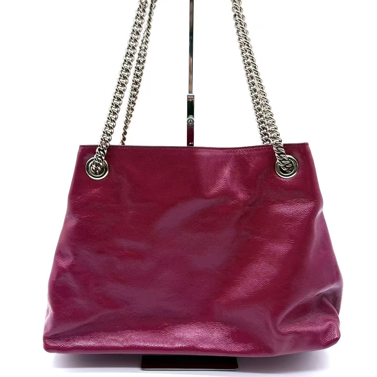 Soho Chain Strap Shoulder Bag Leather Medium