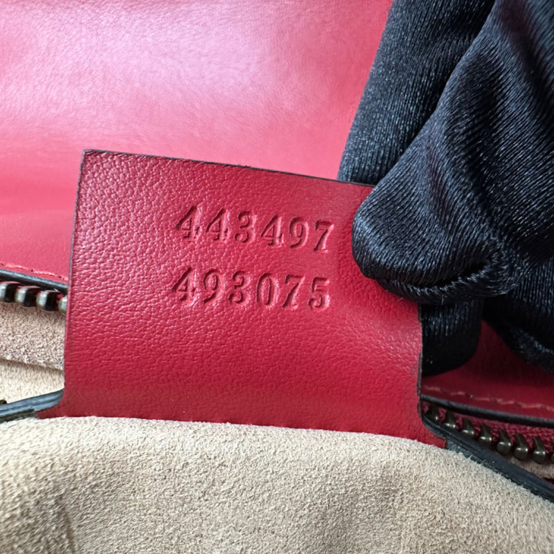 GUCCI GG Marmont Flap Leather Crossbody Bag