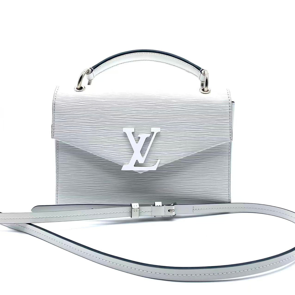 White Epi Leather Grenelle Pochette Bag