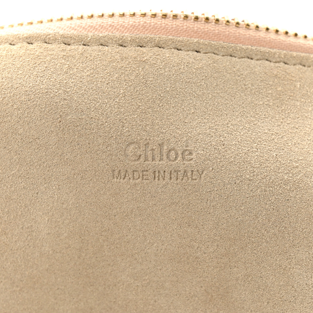 Calfskin Suede Medium Faye Shoulder Bag Motty Grey twins