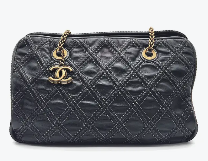 Triptych Tote Quilted Calfskin Twins