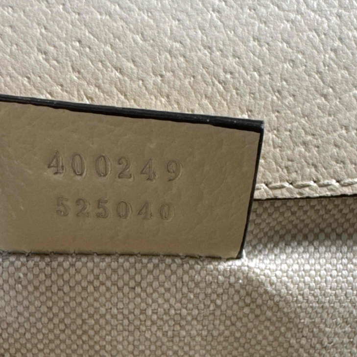 Textured Calfskin Crystal Small Dionysus Shoulder Bag Mystic White B24494