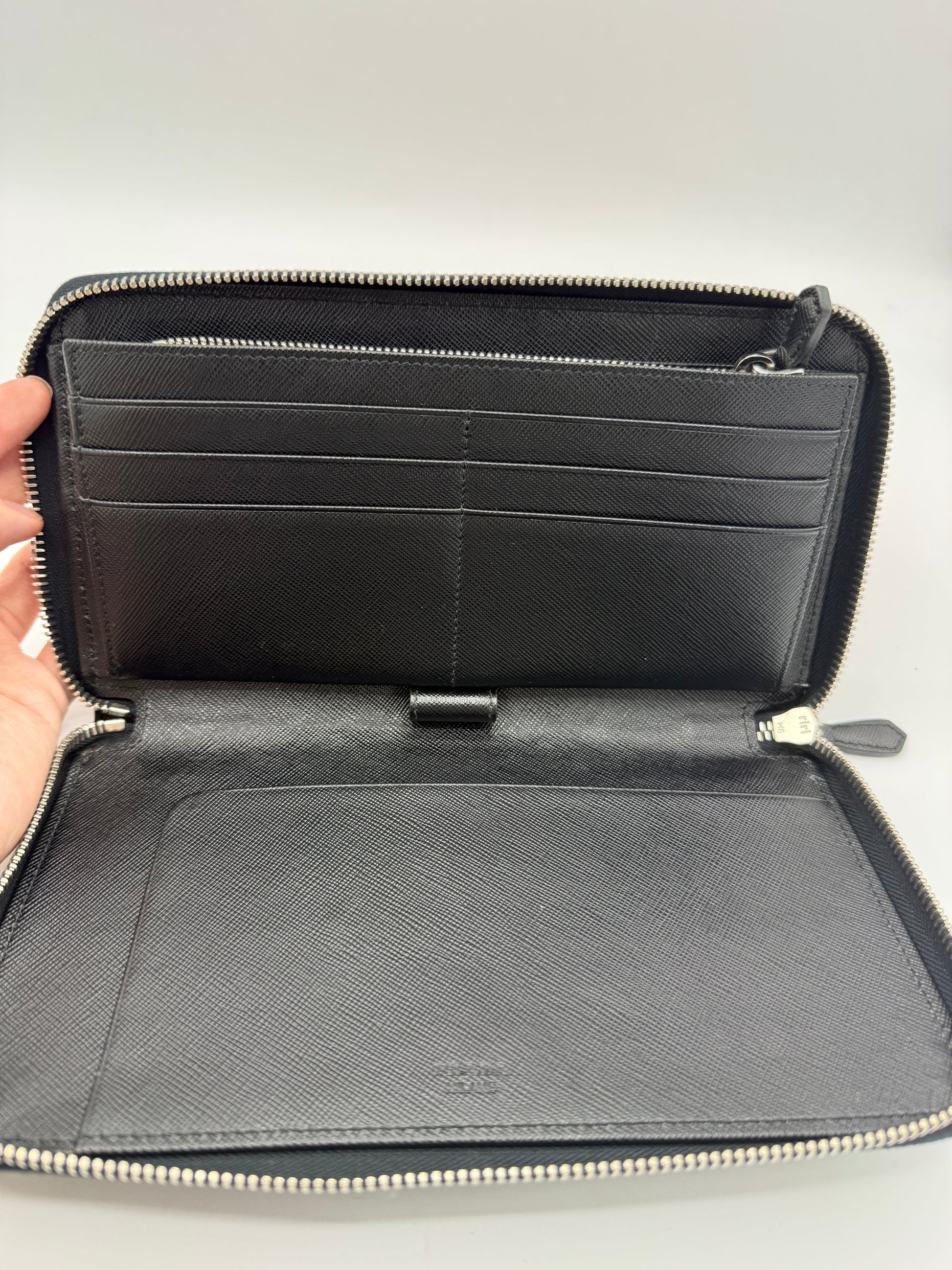 Saffiano Zippy Wallet