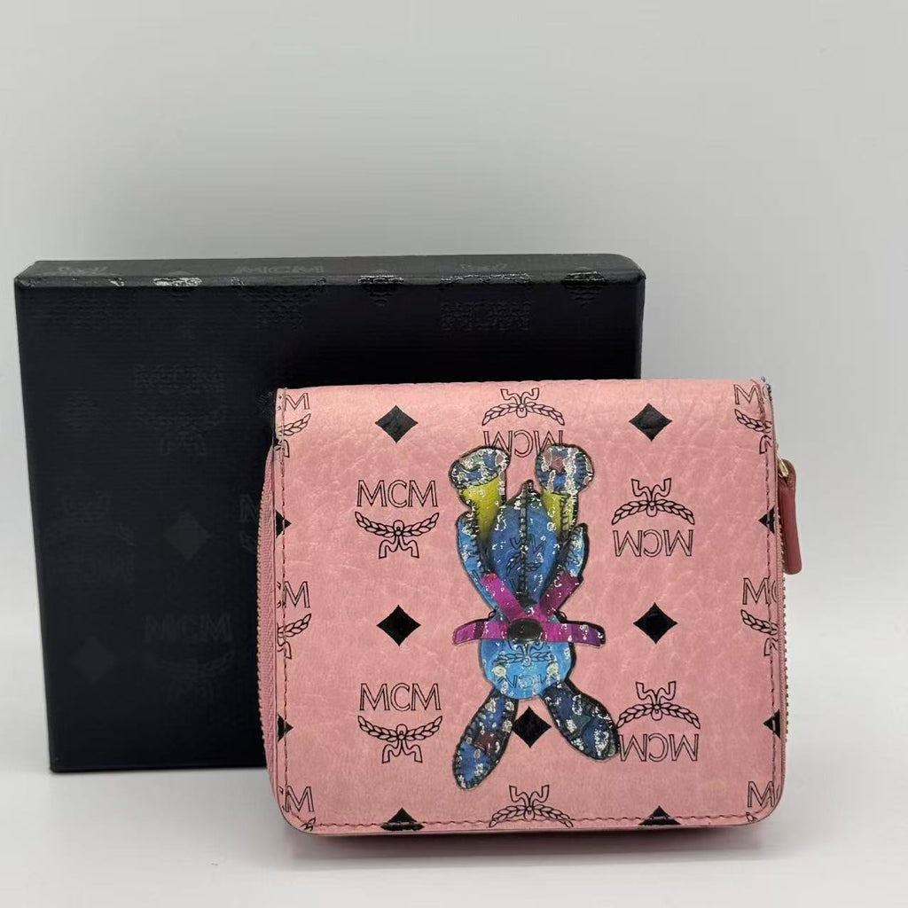 Visetos Rabbit Zip Around Wallet Pink