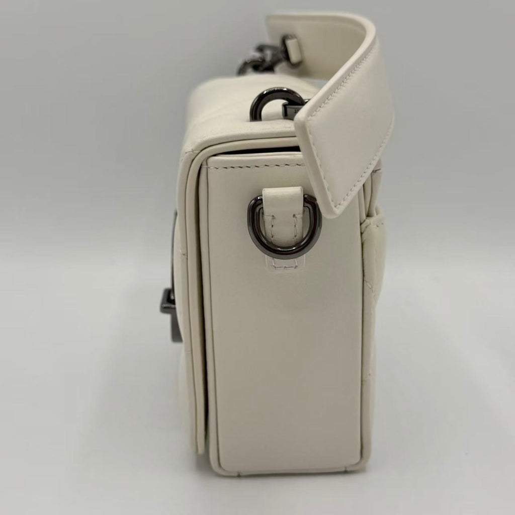 Caro Bag Padded Macrocannage Quilt Calfskin Small