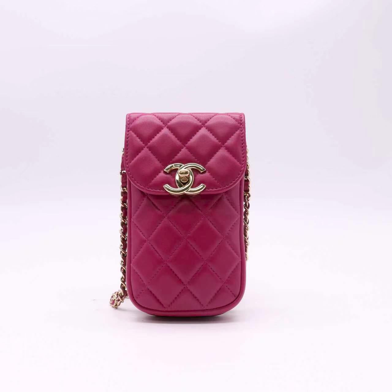 Chanel Phone Holder Crossbody Bag Quilted Twins LDJ5274