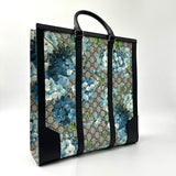 GUCCI GG Supreme Monogram Blooms Vertical Tote Blue