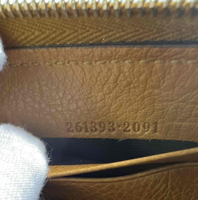 Gucci Marrakech Leather Zip Around Wallet W23448