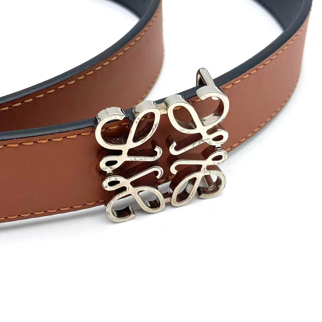Anagram reversible leather belt