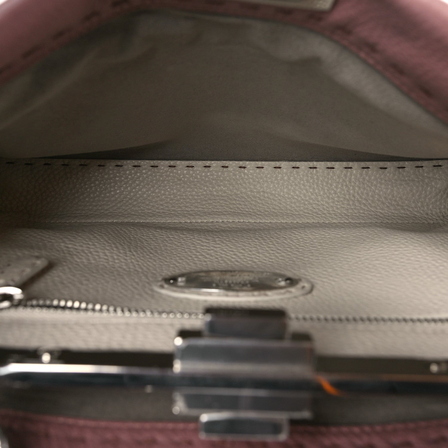 Cuoio Romano Selleria Bi-Color Medium Peekaboo Iconic Satchel English Rose Camelia twins