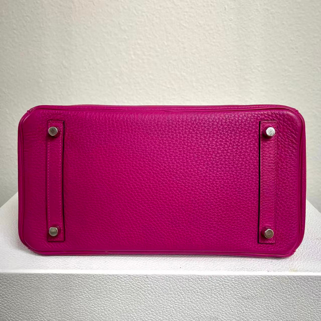 Birkin Handbag Rose Pourpre Togo with Palladium Hardware 30 LDM-1898