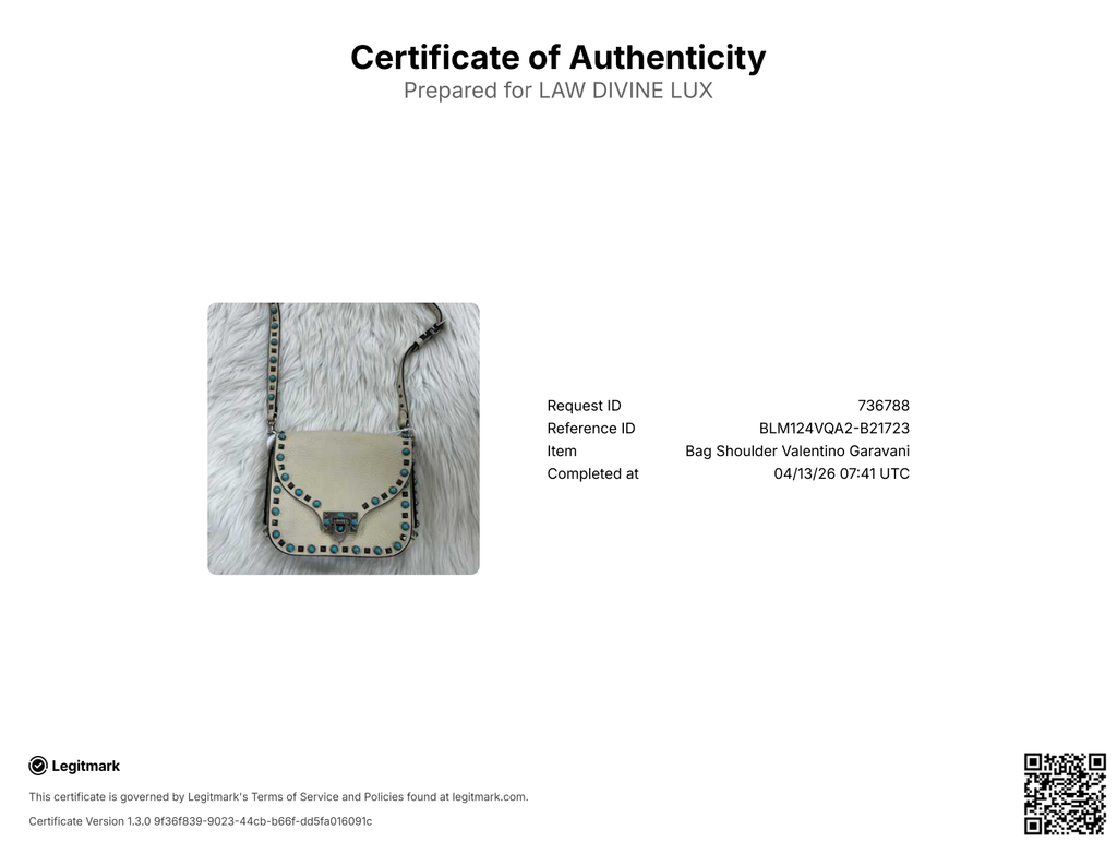 Valentino Garavani Rolling Rockstud Crossbody Bag Leather with Cabochons Small Twins B21723