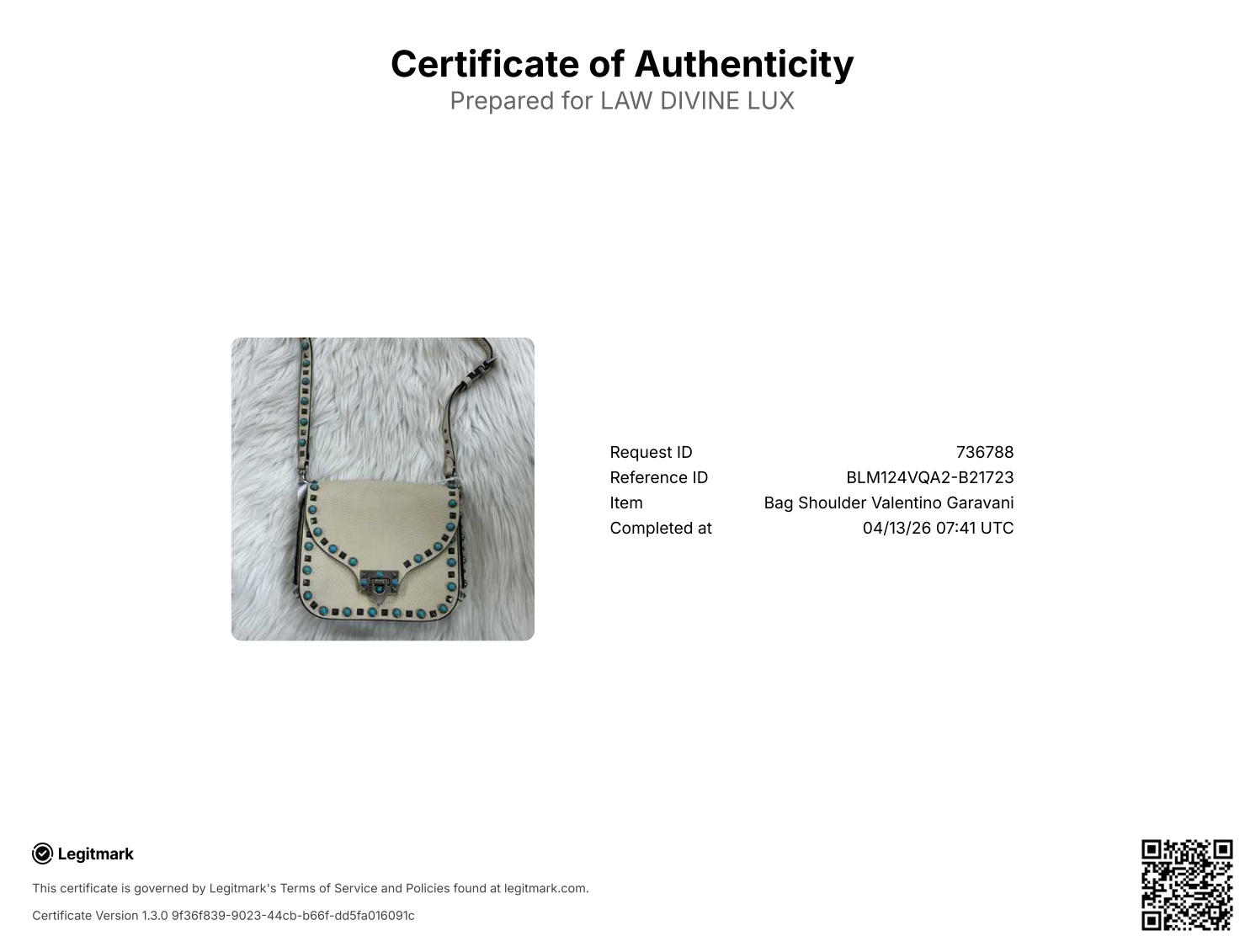 Valentino Garavani Rolling Rockstud Crossbody Bag Leather with Cabochons Small Twins B21723