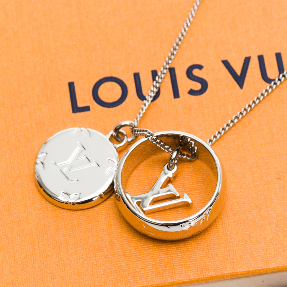Monogram Charms Necklace Metal Twins LDJ3803