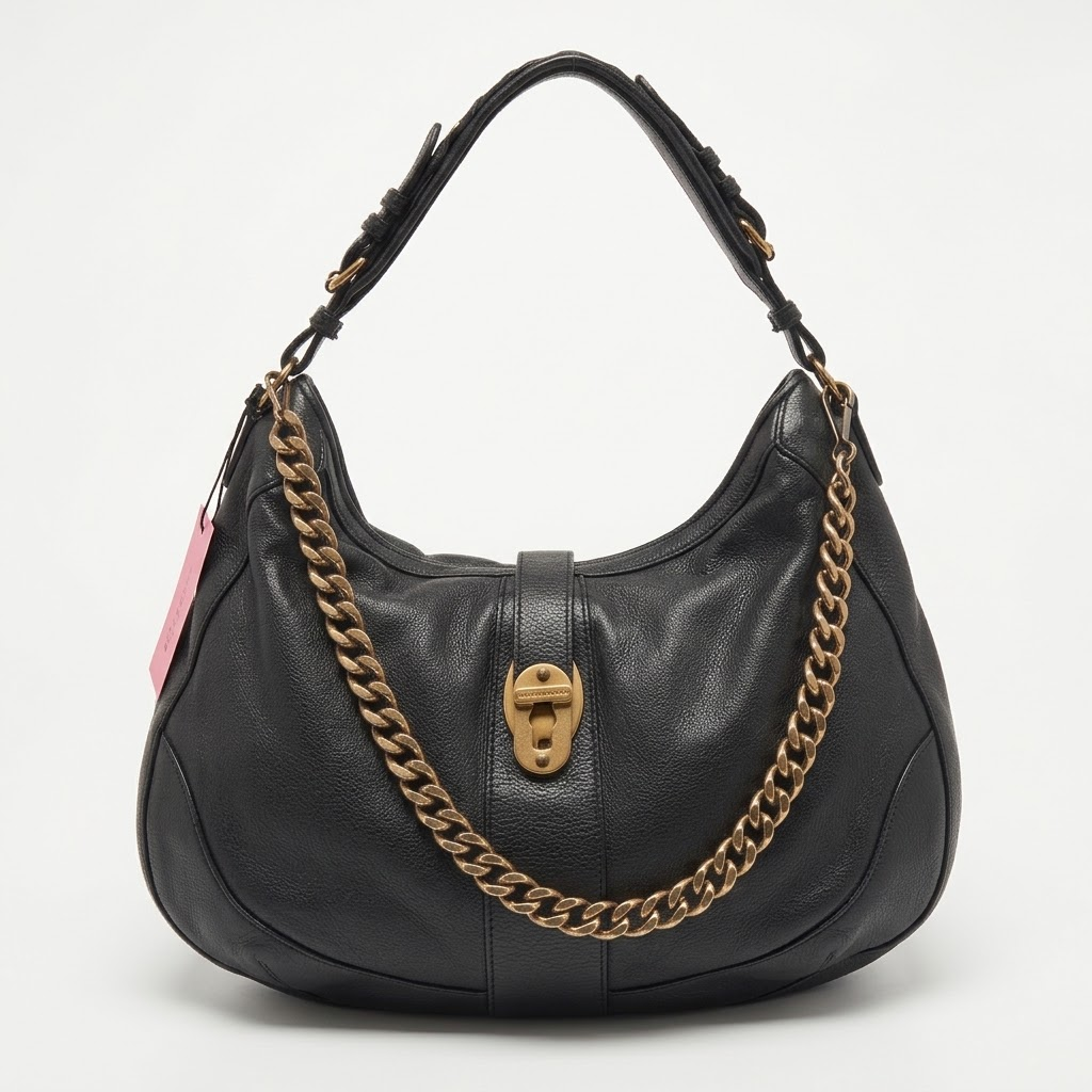 BURBERRY Bartow Leather Cowhide Shoulder Bag Twins LDJ6314