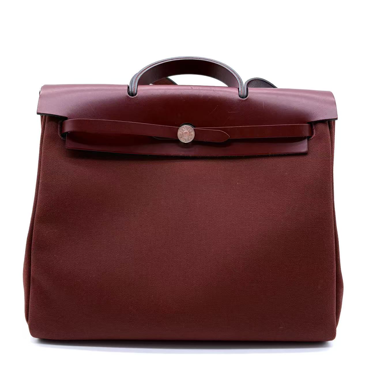 Burgundy Canvas Herbag PM Handbag