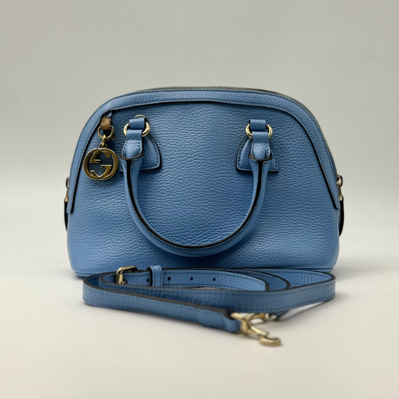 Gucci Convertible Dome Satchel Microguccissima Leather Mini