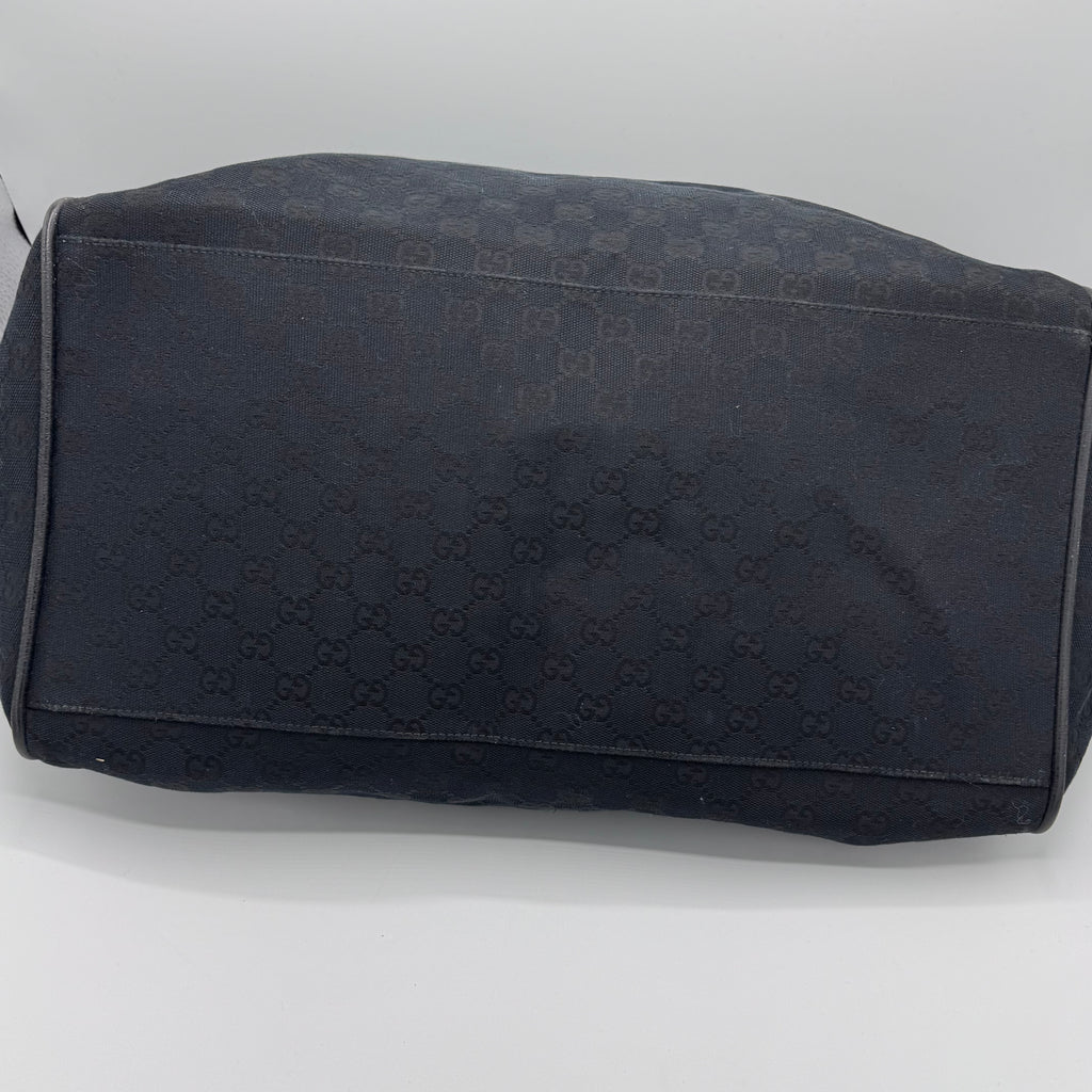 "Gucci Web Carry On Duffle Bag GG Canvas"