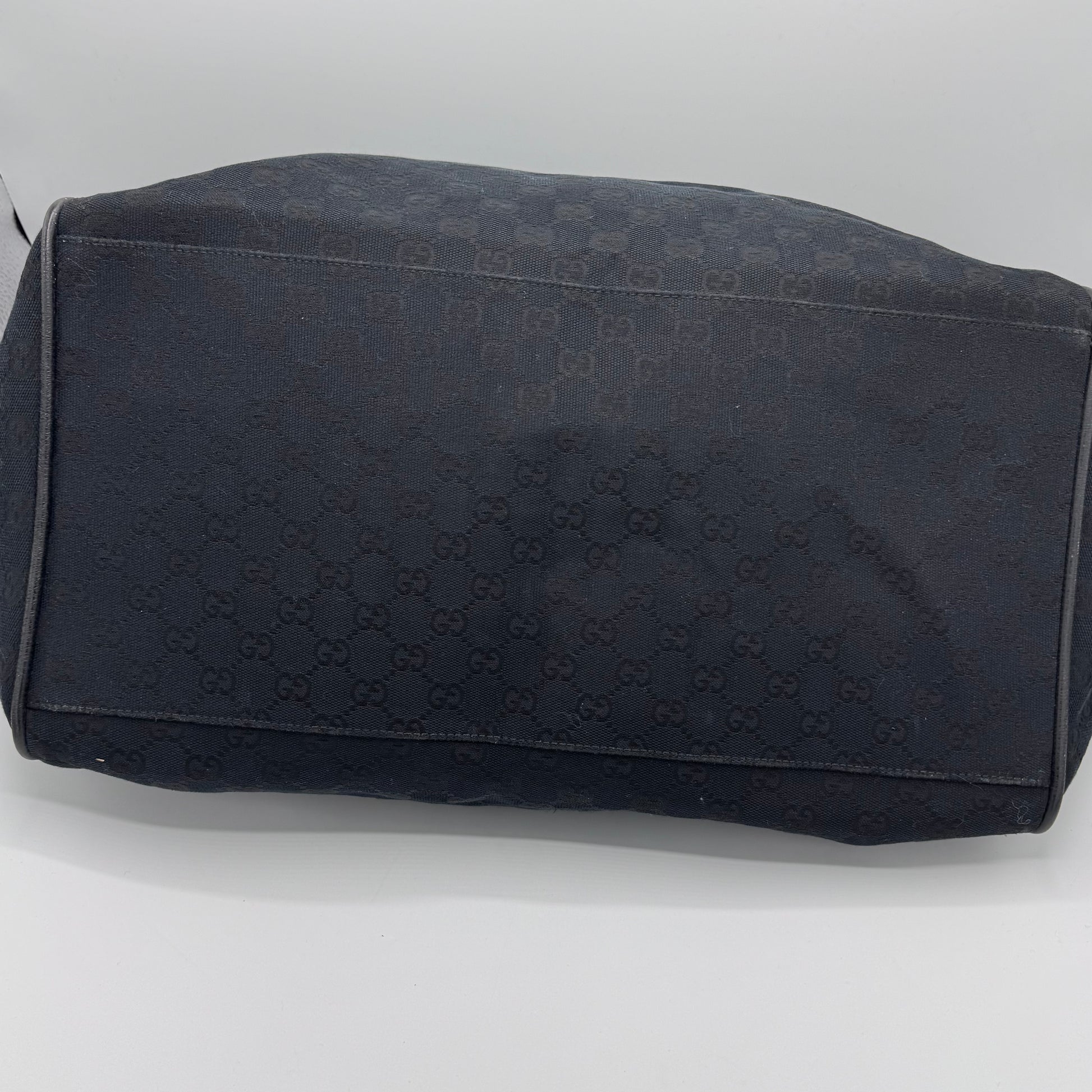 "Gucci Web Carry On Duffle Bag GG Canvas"