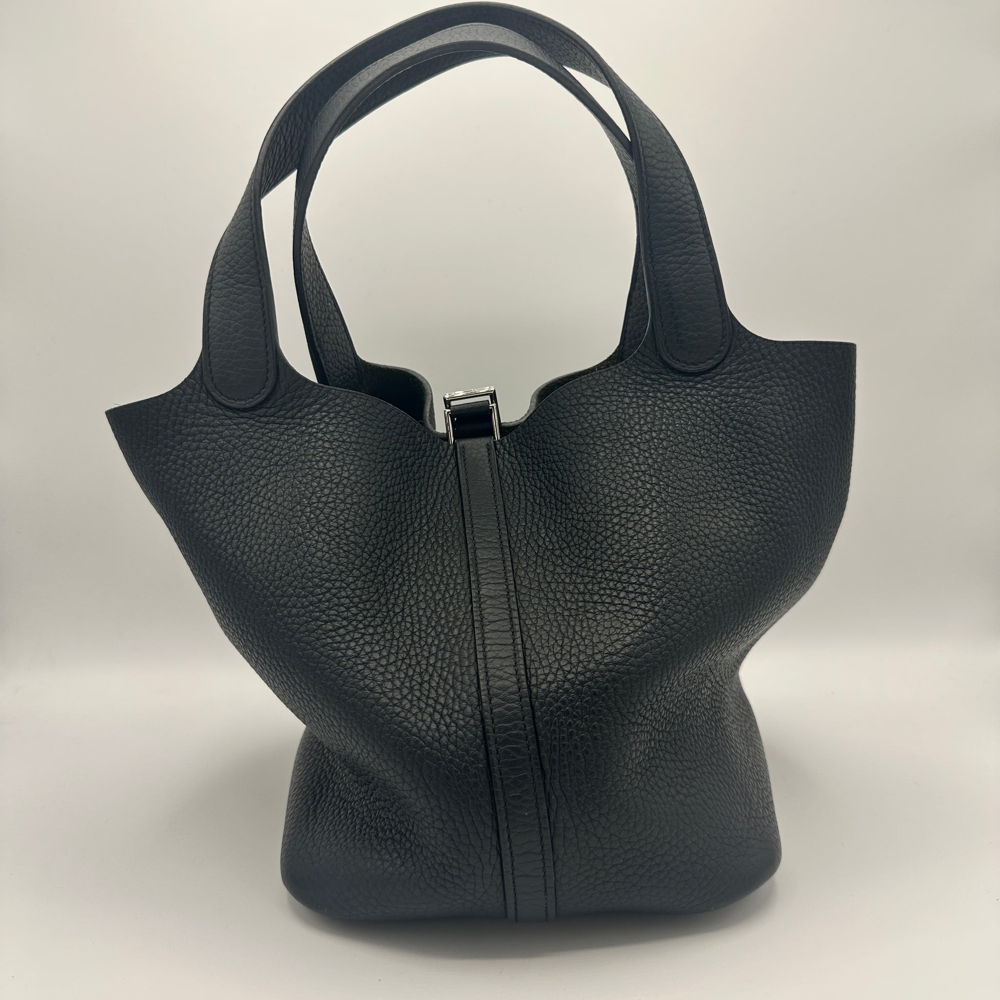 Picotin Lock Bag Clemence Dark Blue