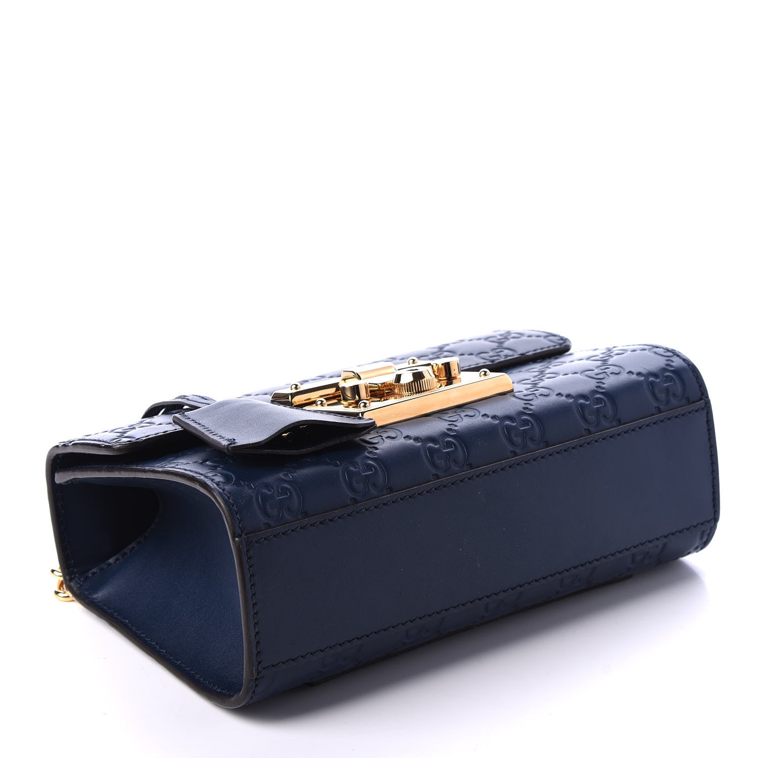 Padlock Shoulder Bag Guccissima Leather Small Twins