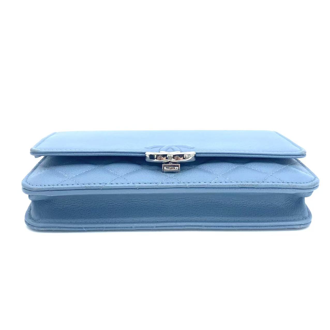 Wallet On Chain leather handbag