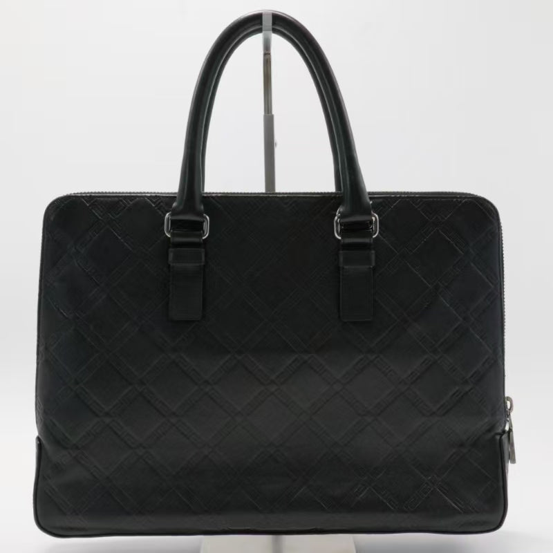 La Medusa Calfskin Leather Briefcase Twins