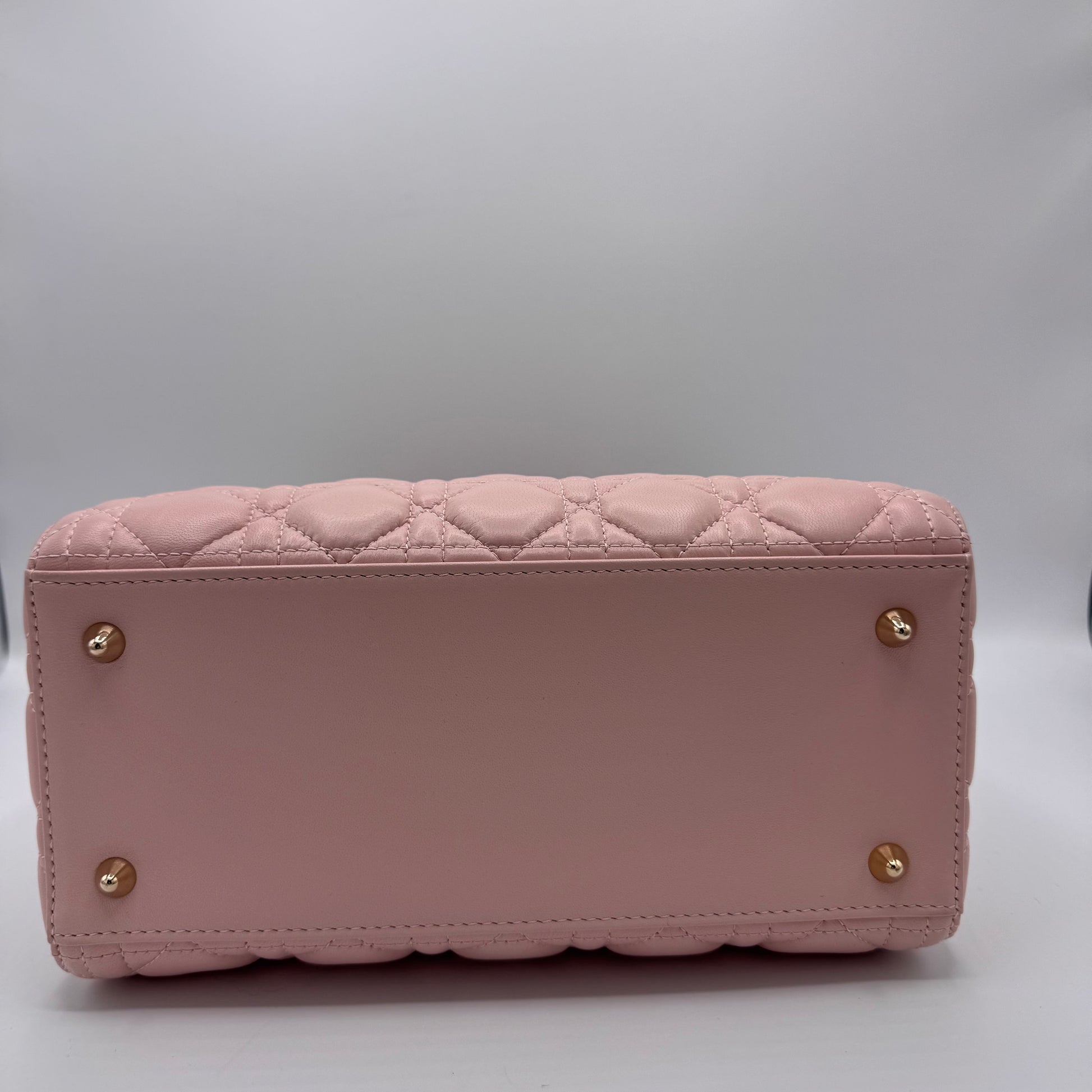 Christian Dior - Pearly Lambskin Cannage Lady Dior Lotus
