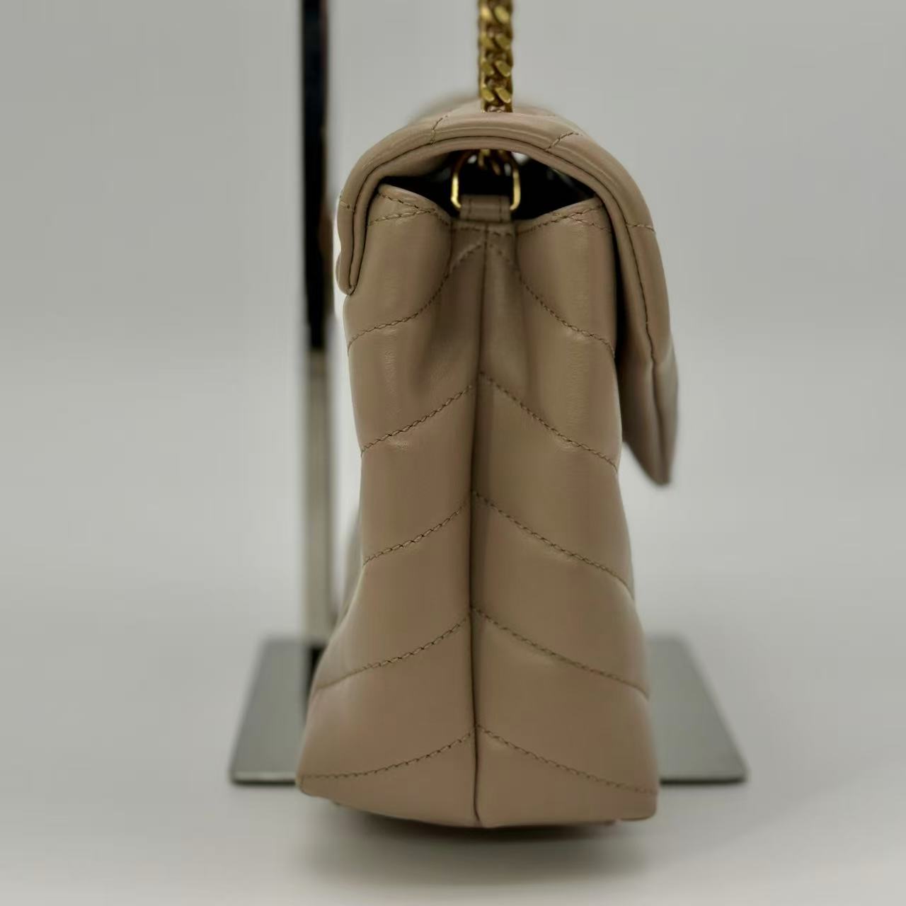 Loulou Shoulder Bag Matelasse Chevron Leather Small